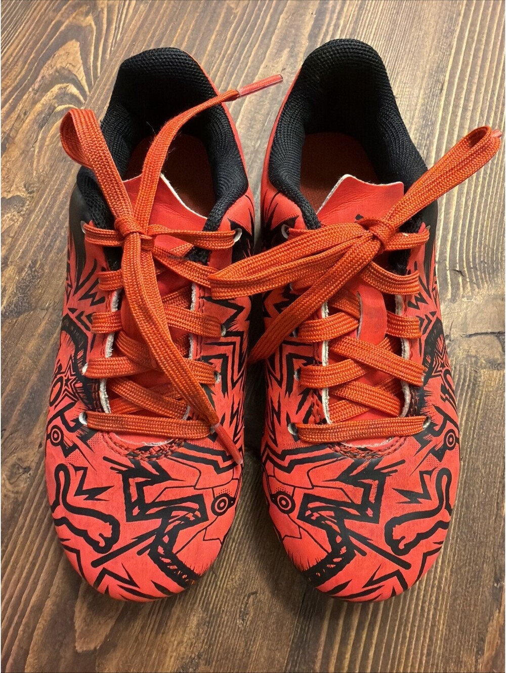 Puma Kids' Tacto II FG/AG Jr Red Black Soccer Cleats Shoes 106704-05 Size 11